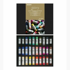 Mungyo Gallery Artists’ Handmade Soft Pastels Set of 30 Colors Assorted Colors