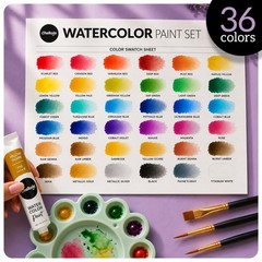 Watercolor Paint Set for Adults & Professional Artists – 36 Watercolor Tubes …