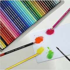 Caran d Ache Supracolor 40 Count Colored Pencils Set Metal Box Swiss Quality