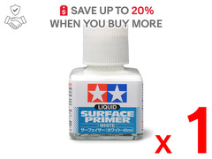 US ONLY x1 Tamiya Surfacer White, 40ml Bottle Item No:87096 Modeling / Surface P