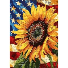 Sanjee Sunflower Diamond Art Painting Kits for 12×16 inches, Multicolored