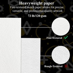 Sketch Book for Kids, 9″ x 12″ Kid Sketchbook, 100 Sheets (73lb/120gsm) Thick…