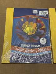 Tru-Ray Heavyweight Construction Paper, 9”x 12”, 100 Sheets Yellow P103004 New