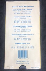 Vtg General Pencil Co 12 Water Color Drawing Art Pencils 700A USA Thin Lead