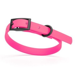 Dog Pet Waterproof Collar – W1/2″ x L9″-12″ – Passionfruit Pink