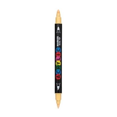 24 Skin Tone Colors Acrylic Paint Pens, Dual Tip Art Markers with Brush & Fine
