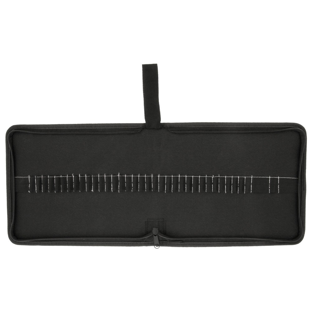 US Art Supply® Canvas Zippered Pencil Wrap & Holder Holds 30 Pencils