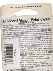 Delta USA Crafting Stencil Magic Oil-Based Stencil Paint Creme Gold 1/2oz NEW