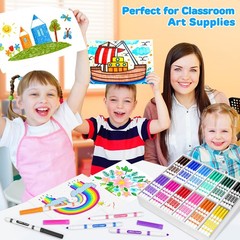 288 Count Washable Markers Bulk, Coloring Markers for , Thin Marker Bulk in 1…