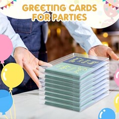 Clear Plastic Greeting Card Storage Box – 100 Pcs – 5.39 x 7.36 x 1 Inches