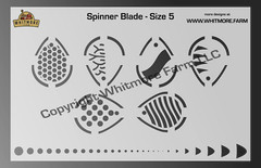 Spinner Blade Fishing Lure Airbrush Stencil – Mylar Reusable