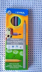 LYRA COLOR GIANTS Wooden Large Colouring High Quality Pencils – METALLIC