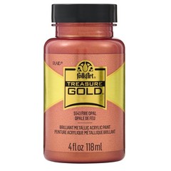 Treasure Gold Brilliant Metallic Paint, 4 oz, Fire Opal
