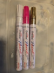 Overseas Paint Marker 3 Multi Colored Oil Based Pen Permanent PMA-520