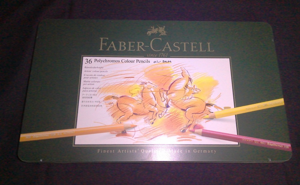New Faber-Castell Polychromos Pencil Set Assorted Colors in Tin Box Set of 36