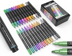 Acrylic Paint Markers Paint Pens Special Colors Set Extra Fine And Medium Tip Co