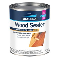 TotalBoat Wood Sealer – Marine Grade Sanding Sealer and Pre Varnish Primer for B