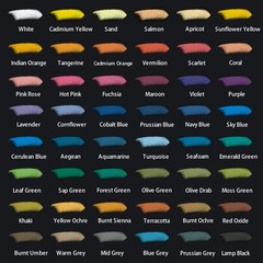 Soft Pastels in Tin Box Signature 48pc, 48 Assorted Colors, Vibrant Pastel St…