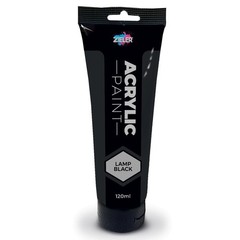 Lamp Black Premium Acrylic Paint 120ml Tube Art Crafting Supplies Canvas