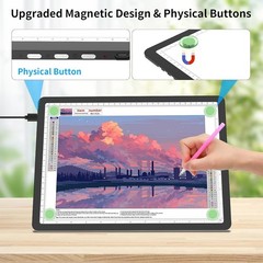 A4 Light Board with Bag for Diamond Painting, Super Bright Magnetic Light Pad…