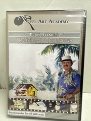 Reel Art Academy Training DVD Watercolor Tropical Cottage Tom Jones New