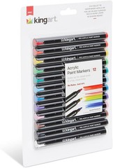 12 PCS Pro Acrylic Paint Markers Fine Point For Calligraphy Art Illustration