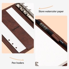 20 Sheets Watercolor Sketchbook 100% Cotton 300gsm Cold Press 6.69″ x 3.94″