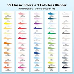 Alcohol Markers Brush Tip and Chisel Tip：60-Color Double Tipped Art Marker Se…