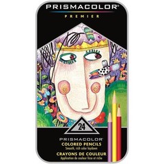 Prismacolor Premier Colored Pencils – Metal Tin Gift Set – 24 Color Set