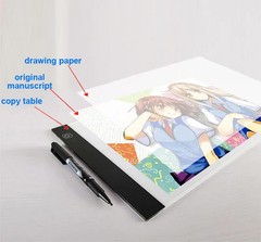 Led Drawing Copy Pad 3 Level Dimmable Board Table Animation Painting Educational