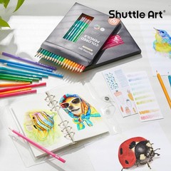 Shuttle Art 80 Colored Pencils, Colored Pencils for Adult Coloring, Soft Core Co