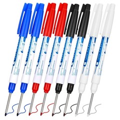 8pcs Long Nose Marker Pens Deep Hole Markers Extended Tip Set NEW