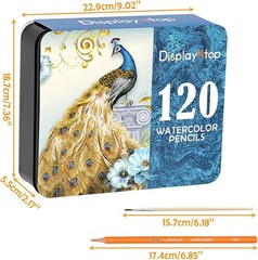 72 Pcs Professional Watercolour Pencils, Vibrant Colors, Water Blending Effects