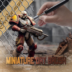 Golden Maple Miniature Paint Brushes Drybrush-10Pcs Micro Detail Paint Brush Set