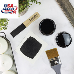 Americana Decor Satin Enamels Paint Classic Black 3 Pack 8 Fl Oz