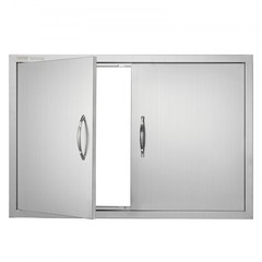 BBQ Access Door, 35W x 24H Inch Double Outdoor Kitchen Door, Stainless Steel…