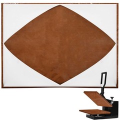 2 Pcs Wrap Cover for Heat Press Platen, 16 x 24 Inch Resistant Brown