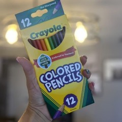 Crayola 12ct Pre-Sharpened Colored Pencils, Kids School Supplies