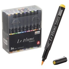 MARVY Le Plume Permanent Alcohol Marker Basic 36-Color Set 3000B-36A