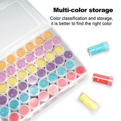 Diamond Painting Storage Containers with Lids – 70PCS Portable Transparent 70