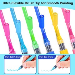 Explore Creative Possibilities with 72 Dual Brush & 60 Acrylic Paint Markers Set