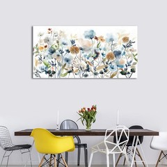 VEAEE Flowers Canvas Wall Art Wildflowers Canvas Pictures Rustic Botanical Ar…