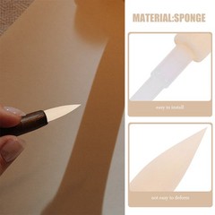 30Pcs Reusable Soft Brush Pen Tips Sponge Refill for Calligraphy Home Use White