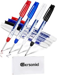 4 Pcs Deep Reach Markers Long Nose Waterproof Deep Hole Marker Carpent