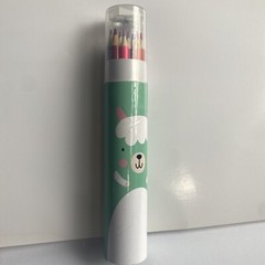 Colored Pencils Wooden Set w Sharpener New in Tube Art Craft Supply