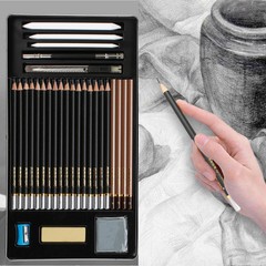 29 PCS Professional Drawing Artist Kit Set Pencils and Sketch Charcoal Art Tools