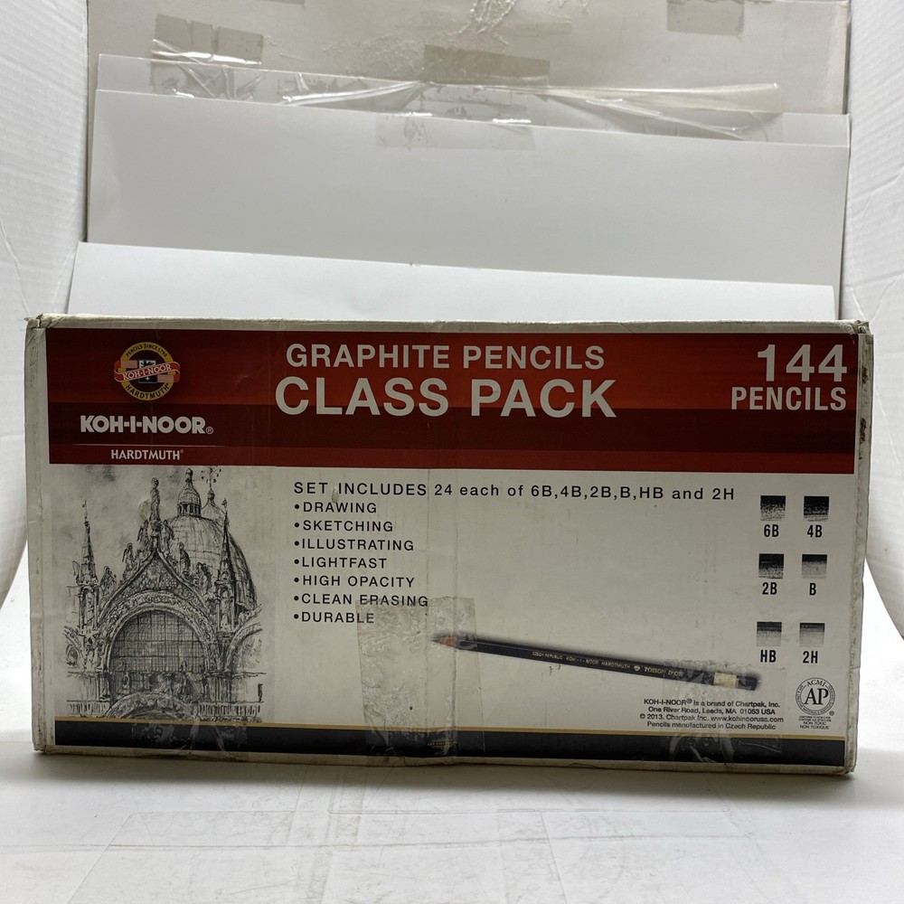 Toison d’Or Graphite Pencil Artist Set Class Pack, 24 Each Degree, 144 Pencils