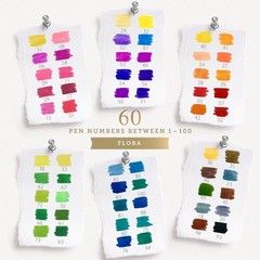 60 Dual Tip Marker Pens, Fineliner and Watercolor Brush Pens for Art Sketchin…