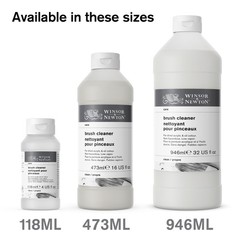 Winsor & Newton Brush Cleaner & Restorer, 16.0-oz 16 Fl Oz (Pack of 1), White