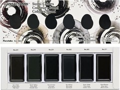 Sumi Watercolor Gouache Set for Artists, 6 Colors with Adjustable Finish